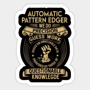 Automatic Pattern Edger We Do Sticker